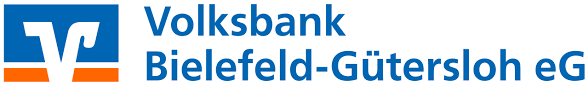 Volksbank Logo mit Text "Bielefeld-Gütersloh eG