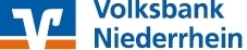 Logo der Volksbank Niederrhein mit blau-orange Farbschema.