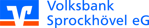 Volksbank Sprockhövel Logo in Blau und Rot